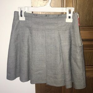 Girl’s Crewcuts Gray Pleated Lined Wool Skirt
